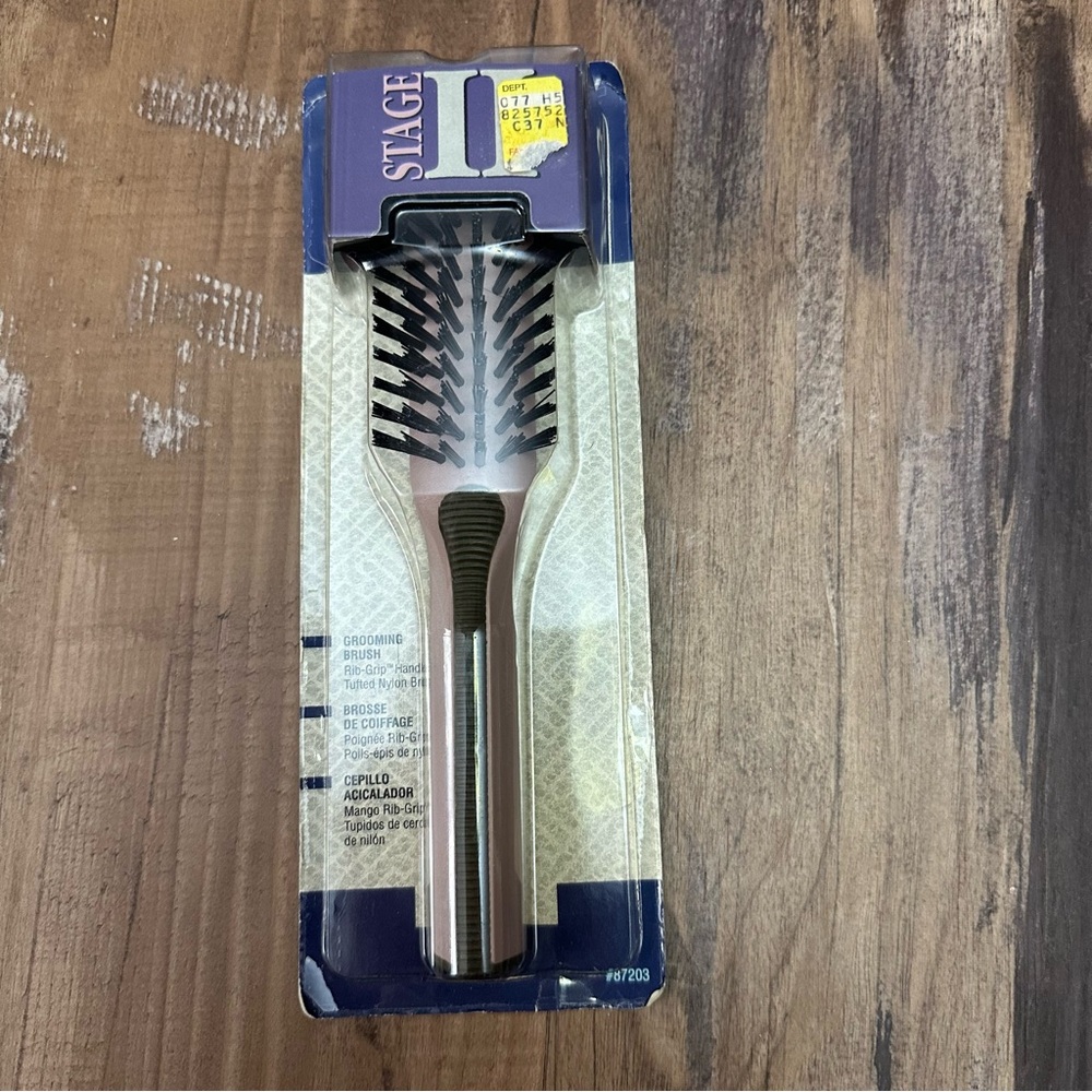 Vintage 1994 Goody Stage II Triangle Rib-Grip Handle Nylon Bristle Brush SEALED